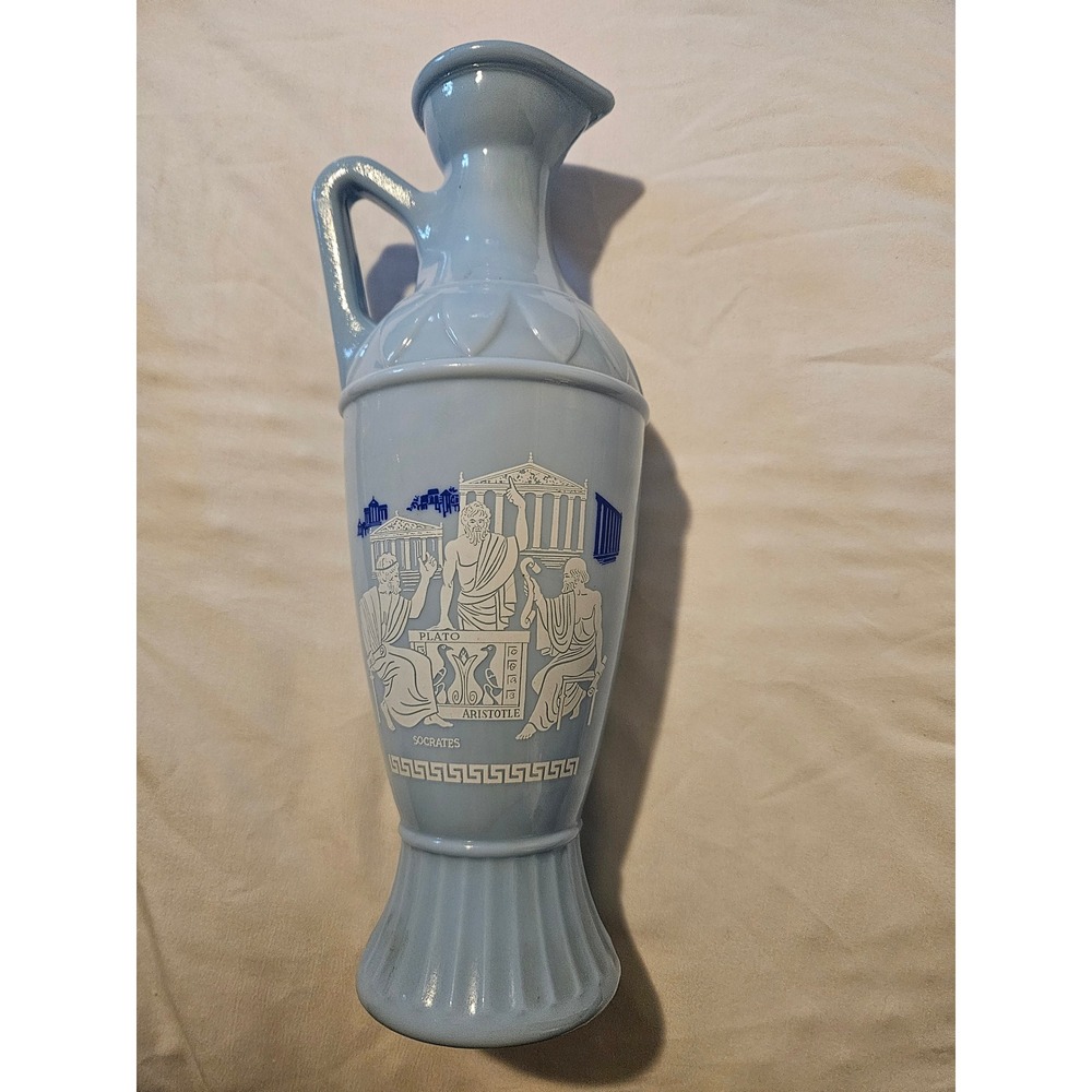 Vintage '61 Jim Beam Greek Philosopher Whiskey Decanter Plato Socrates Aristotle